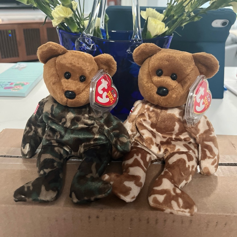 Two Beanie babies HERO